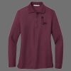 Ladies Silk Touch Long Sleeve Polo Thumbnail