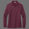 Ladies Silk Touch Long Sleeve Polo Thumbnail