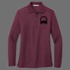 Ladies Silk Touch Long Sleeve Polo Thumbnail