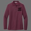 Ladies Silk Touch Long Sleeve Polo Thumbnail