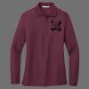 Ladies Silk Touch Long Sleeve Polo Thumbnail