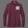 Ladies Silk Touch Long Sleeve Polo Thumbnail