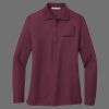 Ladies Silk Touch Long Sleeve Polo Thumbnail
