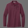 Ladies Silk Touch Long Sleeve Polo Thumbnail
