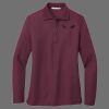 Ladies Silk Touch Long Sleeve Polo Thumbnail