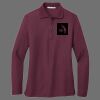 Ladies Silk Touch Long Sleeve Polo Thumbnail