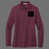 Ladies Silk Touch Long Sleeve Polo Thumbnail
