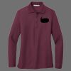 Ladies Silk Touch Long Sleeve Polo Thumbnail