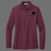 Ladies Silk Touch Long Sleeve Polo Thumbnail