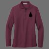 Ladies Silk Touch Long Sleeve Polo Thumbnail