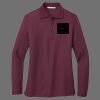 Ladies Silk Touch Long Sleeve Polo Thumbnail