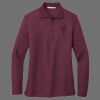 Ladies Silk Touch Long Sleeve Polo Thumbnail
