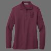 Ladies Silk Touch Long Sleeve Polo Thumbnail