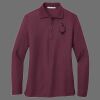 Ladies Silk Touch Long Sleeve Polo Thumbnail