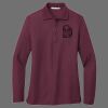 Ladies Silk Touch Long Sleeve Polo Thumbnail