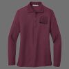Ladies Silk Touch Long Sleeve Polo Thumbnail