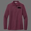 Ladies Silk Touch Long Sleeve Polo Thumbnail