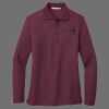 Ladies Silk Touch Long Sleeve Polo Thumbnail