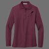Ladies Silk Touch Long Sleeve Polo Thumbnail