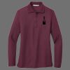 Ladies Silk Touch Long Sleeve Polo Thumbnail