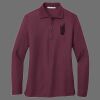 Ladies Silk Touch Long Sleeve Polo Thumbnail