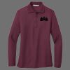 Ladies Silk Touch Long Sleeve Polo Thumbnail
