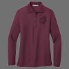 Ladies Silk Touch Long Sleeve Polo Thumbnail