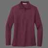 Ladies Silk Touch Long Sleeve Polo Thumbnail