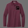 Ladies Silk Touch Long Sleeve Polo Thumbnail