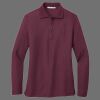 Ladies Silk Touch Long Sleeve Polo Thumbnail