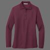 Ladies Silk Touch Long Sleeve Polo Thumbnail