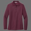 Ladies Silk Touch Long Sleeve Polo Thumbnail