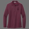Ladies Silk Touch Long Sleeve Polo Thumbnail
