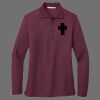 Ladies Silk Touch Long Sleeve Polo Thumbnail