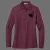 Ladies Silk Touch Long Sleeve Polo Thumbnail