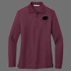 Ladies Silk Touch Long Sleeve Polo Thumbnail