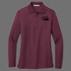 Ladies Silk Touch Long Sleeve Polo Thumbnail