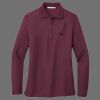Ladies Silk Touch Long Sleeve Polo Thumbnail
