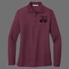 Ladies Silk Touch Long Sleeve Polo Thumbnail