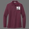 Ladies Silk Touch Long Sleeve Polo Thumbnail