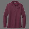 Ladies Silk Touch Long Sleeve Polo Thumbnail