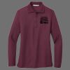 Ladies Silk Touch Long Sleeve Polo Thumbnail