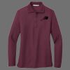 Ladies Silk Touch Long Sleeve Polo Thumbnail