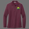 Ladies Silk Touch Long Sleeve Polo Thumbnail