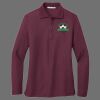 Ladies Silk Touch Long Sleeve Polo Thumbnail