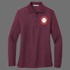 Ladies Silk Touch Long Sleeve Polo Thumbnail