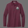 Ladies Silk Touch Long Sleeve Polo Thumbnail
