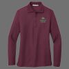 Ladies Silk Touch Long Sleeve Polo Thumbnail