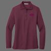 Ladies Silk Touch Long Sleeve Polo Thumbnail