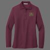 Ladies Silk Touch Long Sleeve Polo Thumbnail